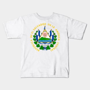 Coats of arms of El Salvador Kids T-Shirt